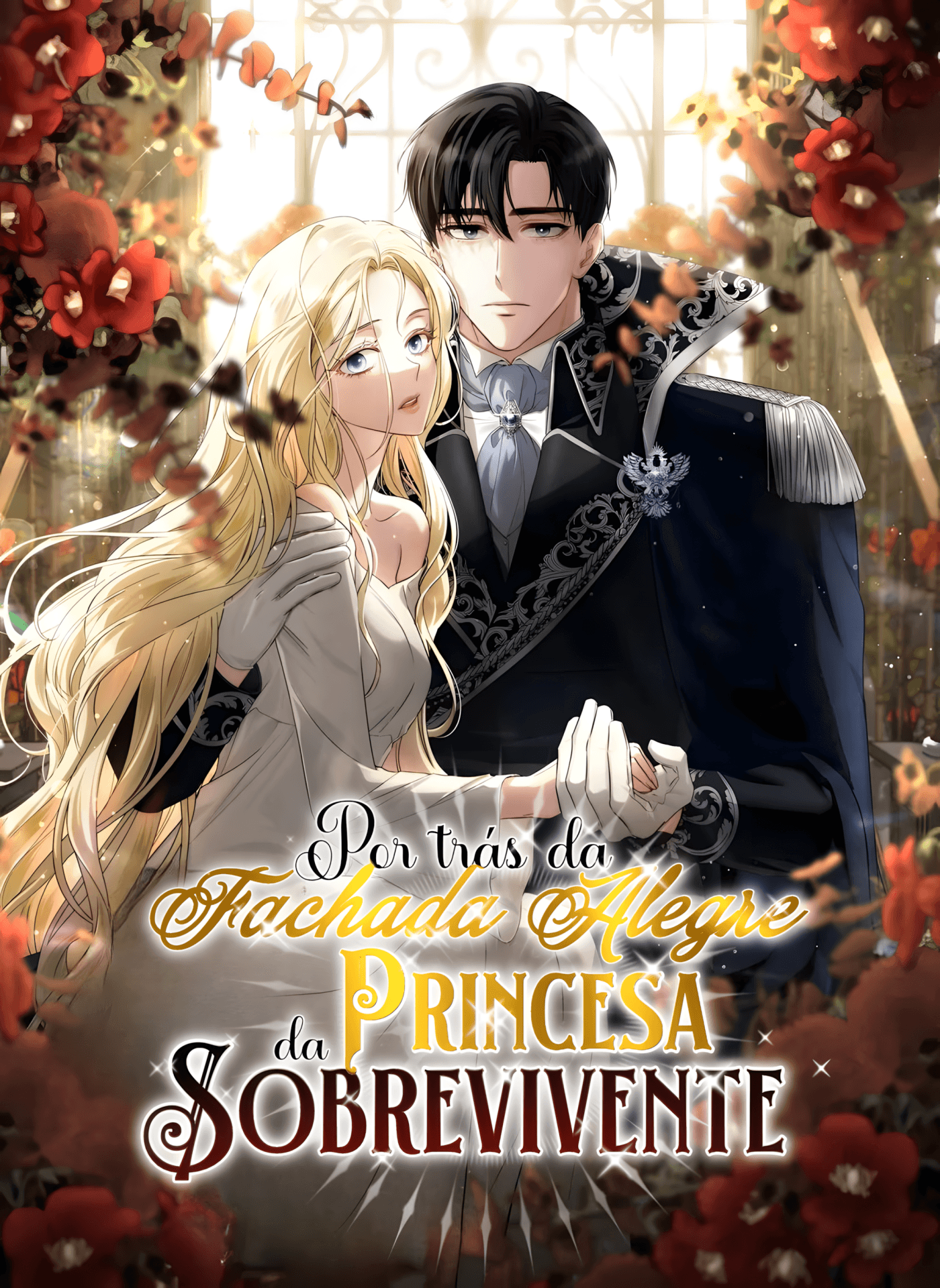 Capa de Por Trás da Fachada Alegre da Princesa Sobrevivente